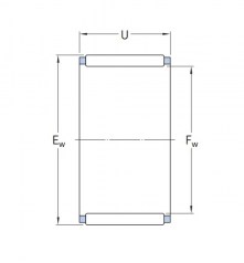 Подшипник Серия K и KT (подшипники без колец) Подшипник K 20x24x17 по выгодным ценам Иваново