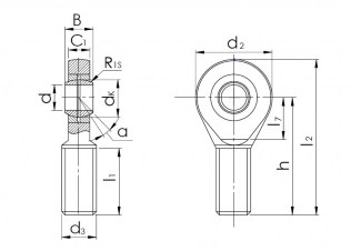 Подшипник Шарнирные головки с внешней резьбой Подшипник SAL 10 T/K (POS 10 L) по выгодным ценам Иваново